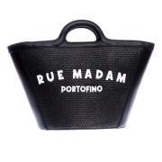 Rue Madam Malibu XL Svart Väska Black, Dam