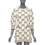 Gucci Vintage Pre-owned Bomull klnningar Beige, Dam