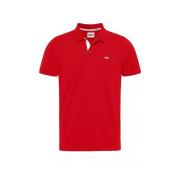 Tommy Jeans Klassisk Polo Buttoned Skjorta Red, Herr