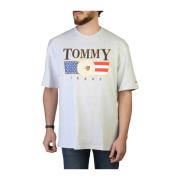 Tommy Hilfiger Herr Logo T-Shirt Gray, Herr