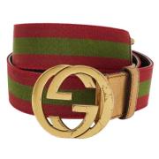 Gucci Vintage Pre-owned Tyg skrp Red, Dam