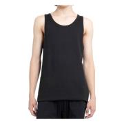 Thom Krom Svart Bomull Tank Top Black, Herr