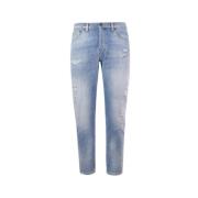 Dondup Denim Blå Ripped Jeans Blue, Herr