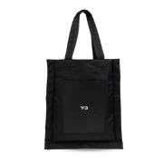 Y-3 Shopper väska med logotyp Black, Herr