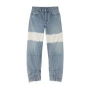 Jil Sander Blå Jeans med Färgblock Design Multicolor, Dam