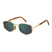 Eyewear by David Beckham Guld Honung Havana Solglasögon Brown, Herr