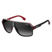 Carrera Matte Black Red/Grey Shaded Sunglasses Multicolor, Unisex