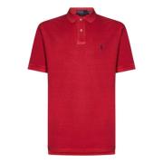 Ralph Lauren Röd Polo Shirt med Pony Brodyr Red, Herr