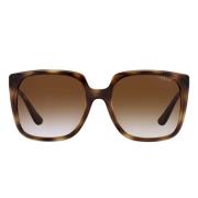 Vogue Dark Havana Sunglasses with Brown Shaded Lenses Multicolor, Dam