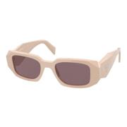 Prada Ivory/Purple Solglasögon PR 17Ws Beige, Dam