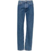A.p.c. Klassiska Straight Cut Jeans Blue, Herr