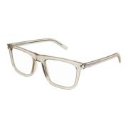 Saint Laurent Transparent Beige Glasögonbågar Slim OPT Beige, Unisex