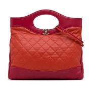 Chanel Vintage Pre-owned Laeder handvskor Orange, Dam