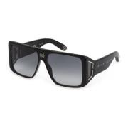 Philipp Plein Sunglasses Revolution Rome Spp014V Black, Unisex