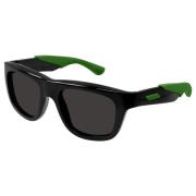 Bottega Veneta Black Green/Dark Grey Sunglasses Black, Herr