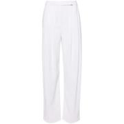 Pinko Wide Trousers White, Dam