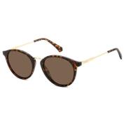 Polaroid Havana/Brown Sunglasses PLD 4147/S/X Brown, Unisex