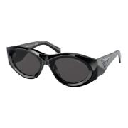 Prada Black/Dark Grey Sunglasses Black, Dam