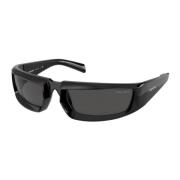 Prada Black/Dark Grey Sunglasses Black, Herr