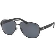 Ralph Lauren Black/Dark Grey Sunglasses PH 3114 Black, Herr