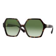 Valentino V Logo Sunglasses Havana/Green Shaded Green, Dam