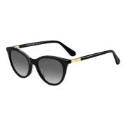 Kate Spade Black/Grey Shaded Sunglasses Janalynn/S Black, Dam