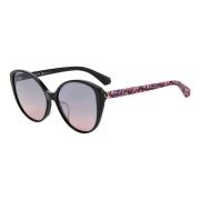 Kate Spade Black/Grey Pink Shaded Sunglasses Everly/F/S Black, Dam