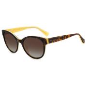 Kate Spade Nathalie/G/S Sunglasses in Dark Havana/Light Brown Brown, D...