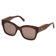 Tod's Light Havana Sunglasses Multicolor, Dam