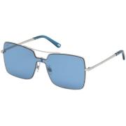 WEB Eyewear WE 0201 Sunglasses - Shiny Palladium/Blue Blue, Dam