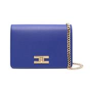 Elisabetta Franchi Shoulder Bags Blue, Dam