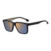 Hugo Boss Boss Sunglasses Black/Brown Blue Shaded Black, Herr