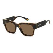 Polaroid Havana/Brown Sunglasses Multicolor, Unisex