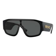 Versace Black/Grey Sunglasses Black, Dam