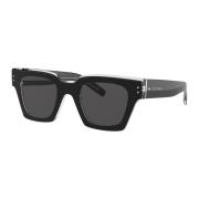 Dolce & Gabbana Black Crystal/Dark Grey Sunglasses Black, Herr