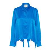 My Essential Wardrobe Estellemw Knot Skjortblus Directoire Blue Blue, ...