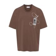 Off White T-Shirts Brown, Herr