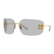 Miu Miu Gold/Light Grey Sunglasses Yellow, Dam