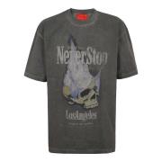 Vision OF Super Stone Wash T-shirt med Distressed Finish Gray, Herr