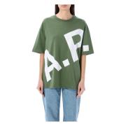 A.p.c. T-Shirts Green, Dam