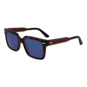Calvin Klein Dark Havana/Blue Sunglasses Multicolor, Herr