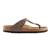 Birkenstock Gizeh Birko-Flor Sandaler Brown, Dam