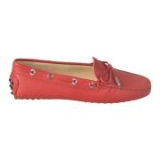 Tod's Platta Loafers Red, Dam
