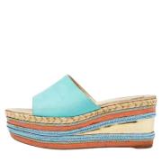 Christian Louboutin Pre-owned Pre-owned Laeder espadriller Blue, Dam