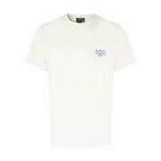 A.p.c. Raymond Blanc T-shirt Vit/Blå White, Herr