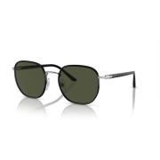 Persol Svart/Grön Solglasögon Black, Unisex