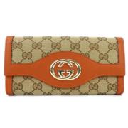 Gucci Vintage Pre-owned Canvas plnbcker Beige, Dam