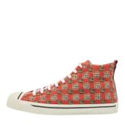 Burberry Vintage Pre-owned Canvas sneakers Red, Dam