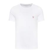 Guess Basisk Bomull T-Shirt - Vit White, Herr