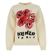Kenzo Round-neck Knitwear Beige, Dam